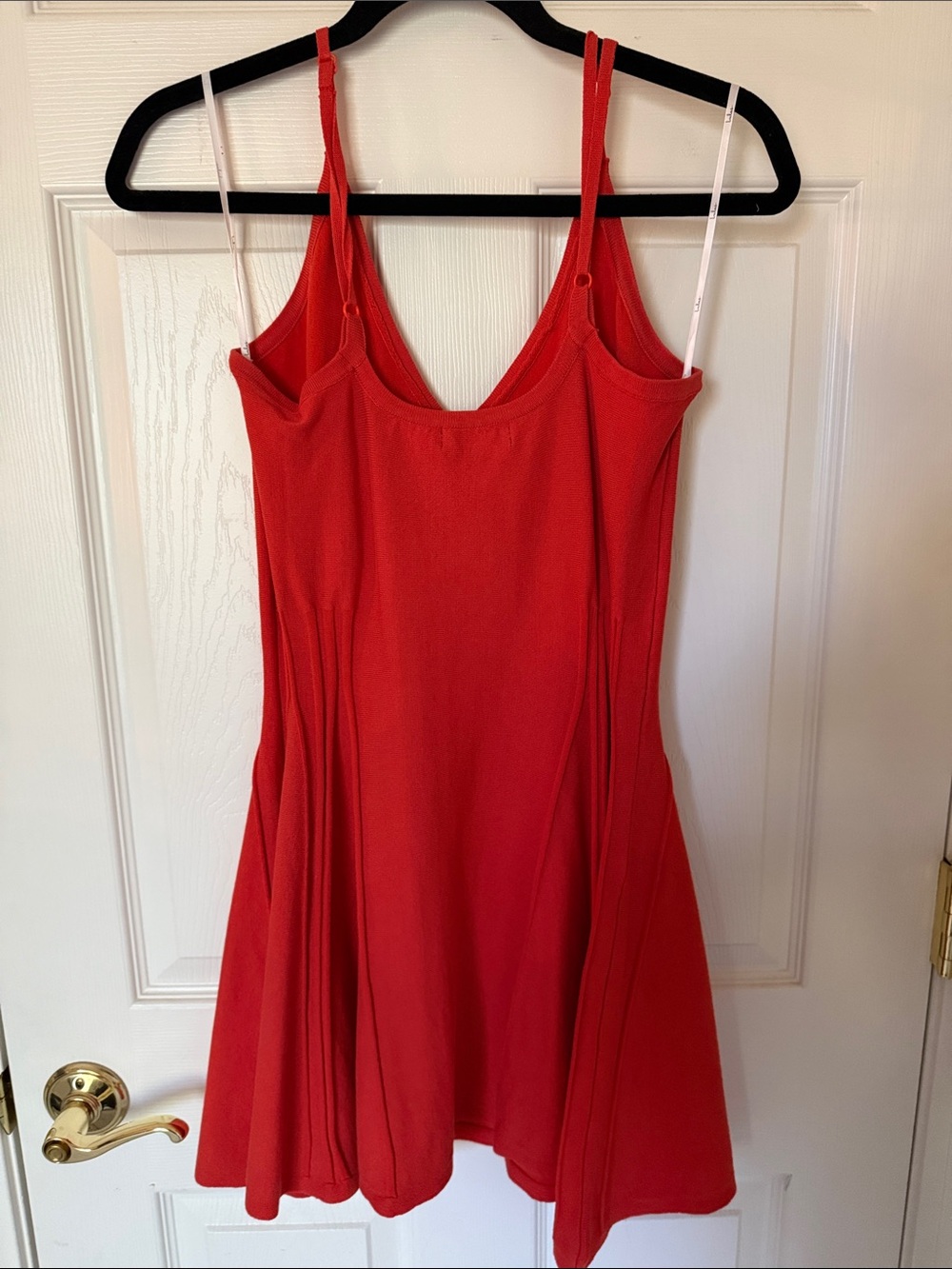 Lulus Flattering Disposition Orange Button-front Ribbed Mini Dress - Size L - Picture 3 of 3